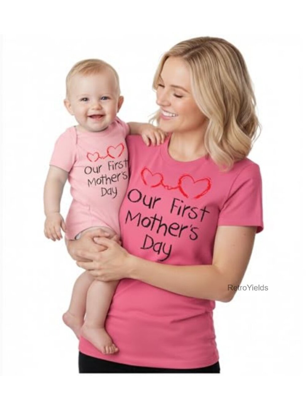 Mommy and Me Matching Shirts - Our First Mother's Day Set